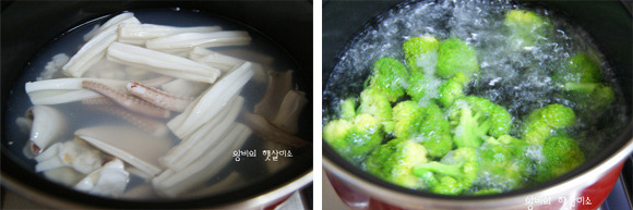 오징어 표고버섯 탕슉