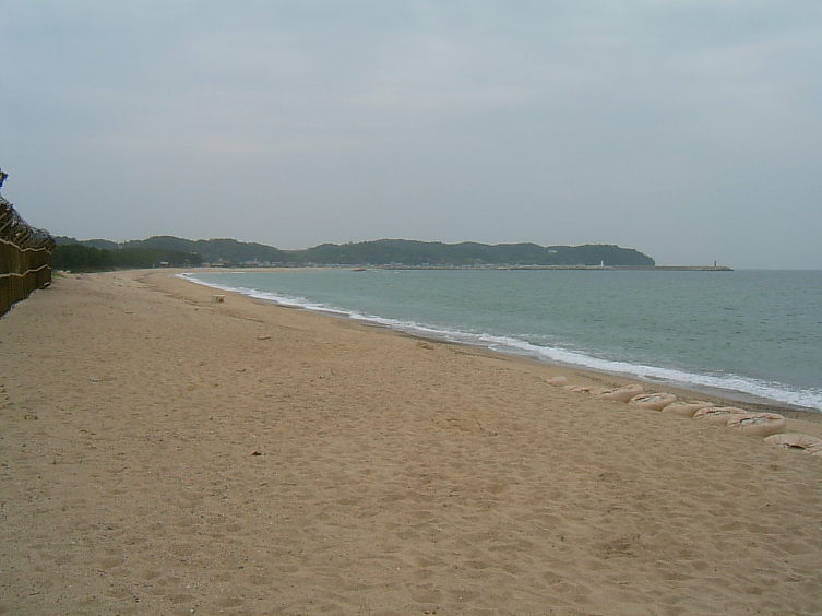 월송정 앞바다 (월송해수욕장)
