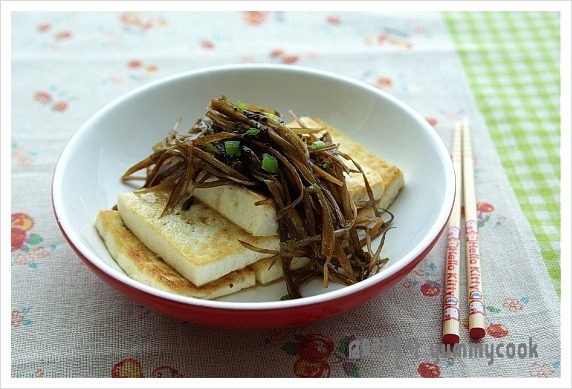 우엉 두부부침~~~ 색다른 맛의 조화 ♬