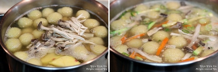 감자옹심이 만들기