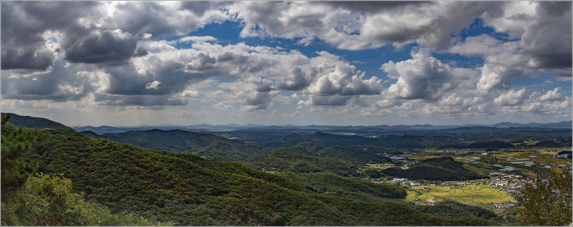 파주 파평산 조망도