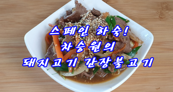 스페인 하숙! 차승원의 돼지고기 간장불고기
